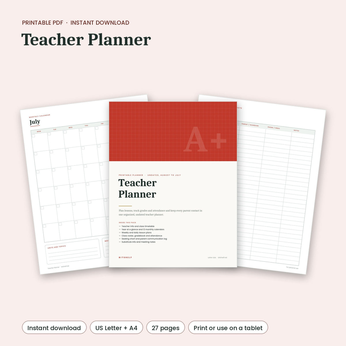 How to Set Up a Teacher Planner for the School Year