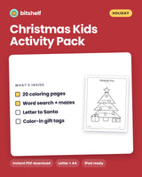 Christmas Kids Activity and Coloring Pack