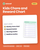Kids Chore and Reward Chart