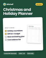 Christmas and Holiday Planner