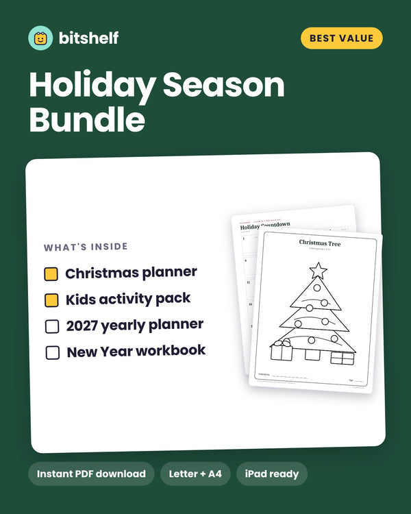 Holiday Season Bundle printable cover by Bitshelf